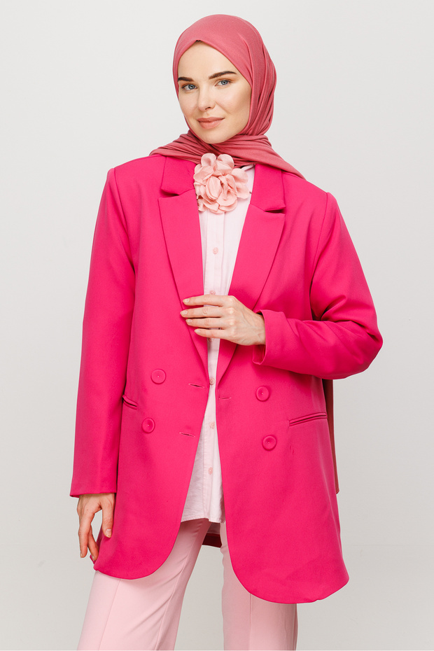 Penye Şal Pembe - 1