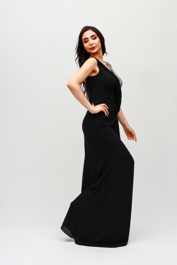 Göğüste Pul İşlemeli Abiye - 3