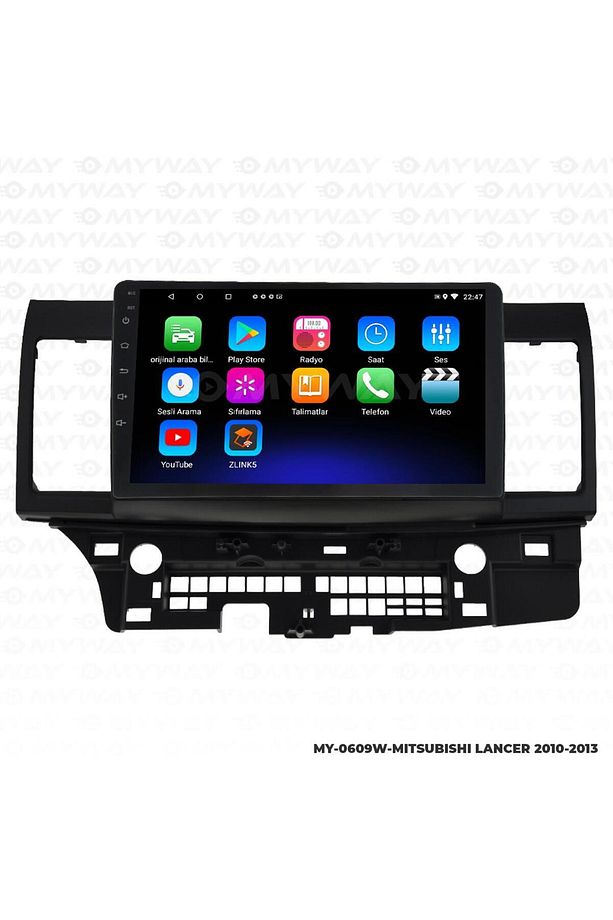 MİTSUBİSHİ LANCER ANDROİD 12 MULTİMEDYA CARPLAY 2GB RAM+32GB HDD NAVİGASYON EKRAN - 1