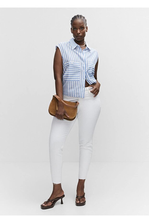 Desenli Kolsuz Gömlek - 23