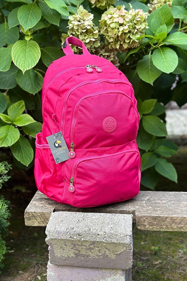 Rucsac mare roz, rezistent la apă - 3