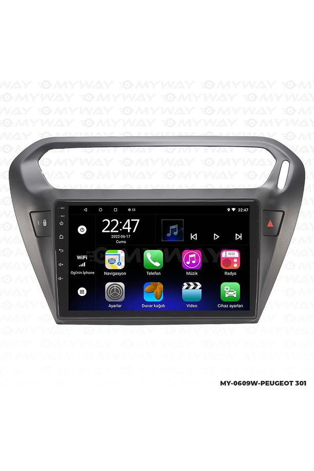 CİTROEN C ELYSEE ANDROİD 12 MULTİMEDYA CARPLAY 2GB RAM+32GB HDD NAVİGASYON EKRAN - 3