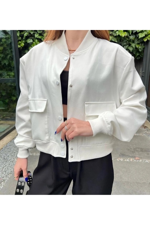 Kadın Mevsimlik Bomber Ceket - 2