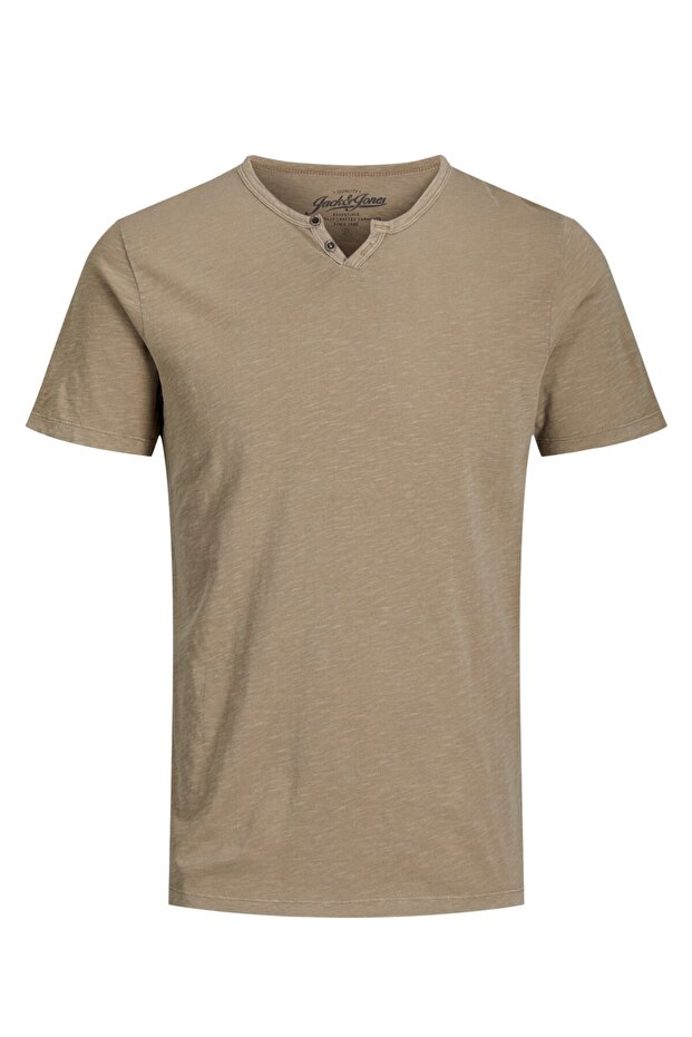 Jack Jones Tişört Split Neck - 1