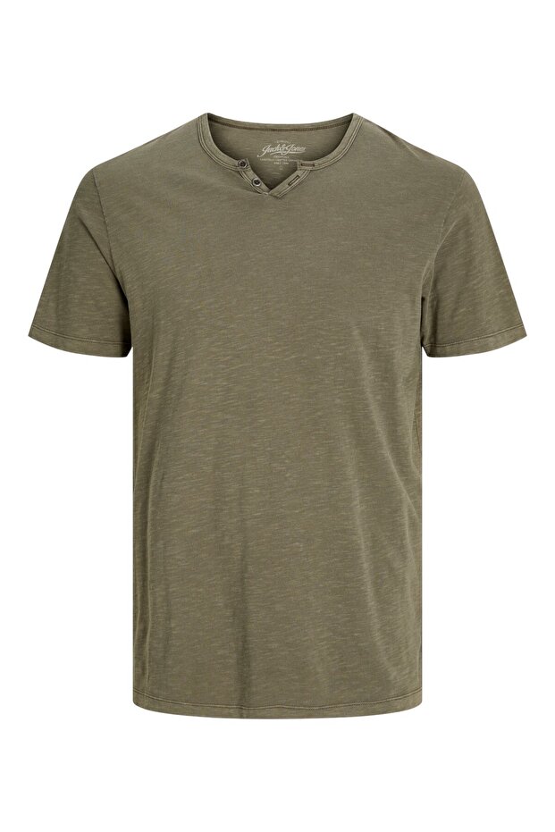 JJESPLIT NECK TEE SS - 1