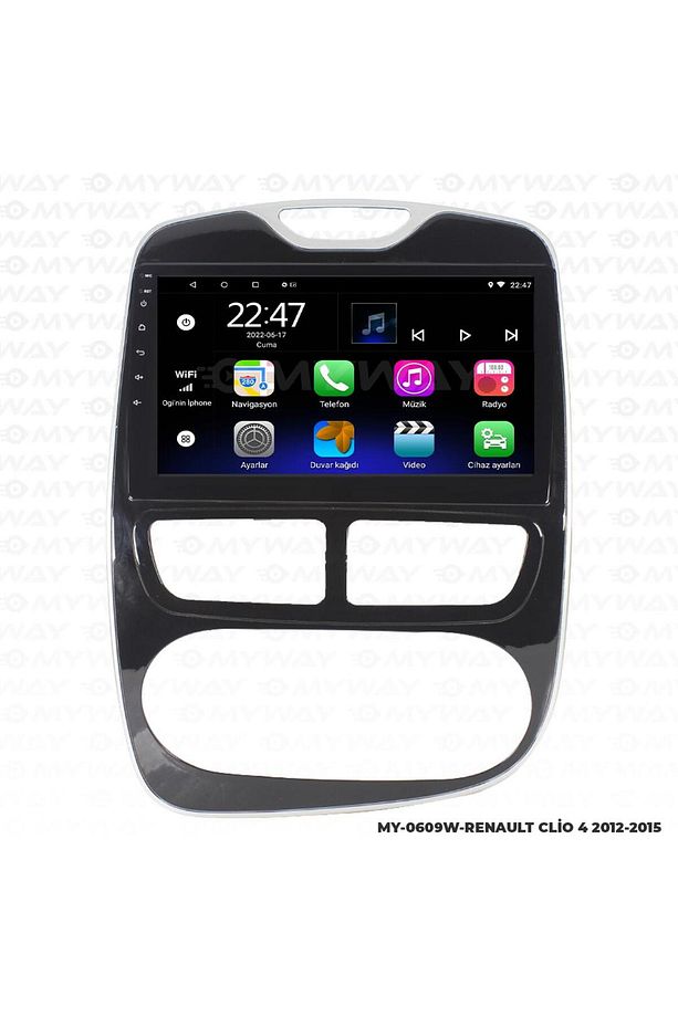 RENAULT CLİO 4 ANDROİD 12 MULTİMEDYA CARPLAY 2GB RAM+32GB HDD NAVİGASYON 2012-2015 EKRAN - 3