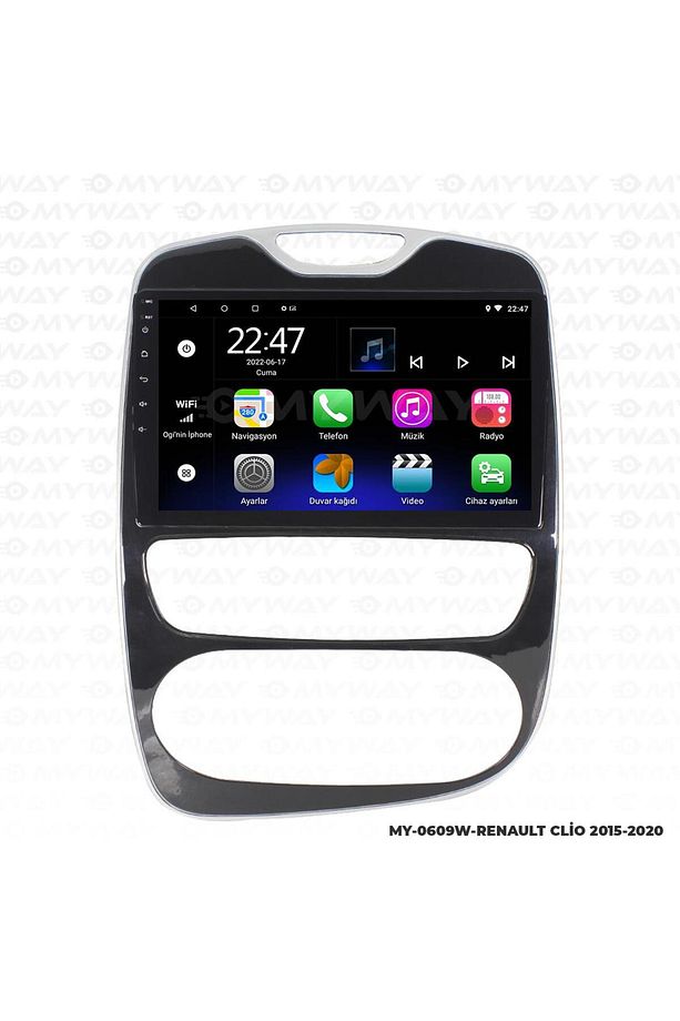 RENAULT CLİO 4 ANDROİD 12 MULTİMEDYA CARPLAY 2GB RAM+32GB HDD NAVİGASYON 2015-2020 EKRAN - 3