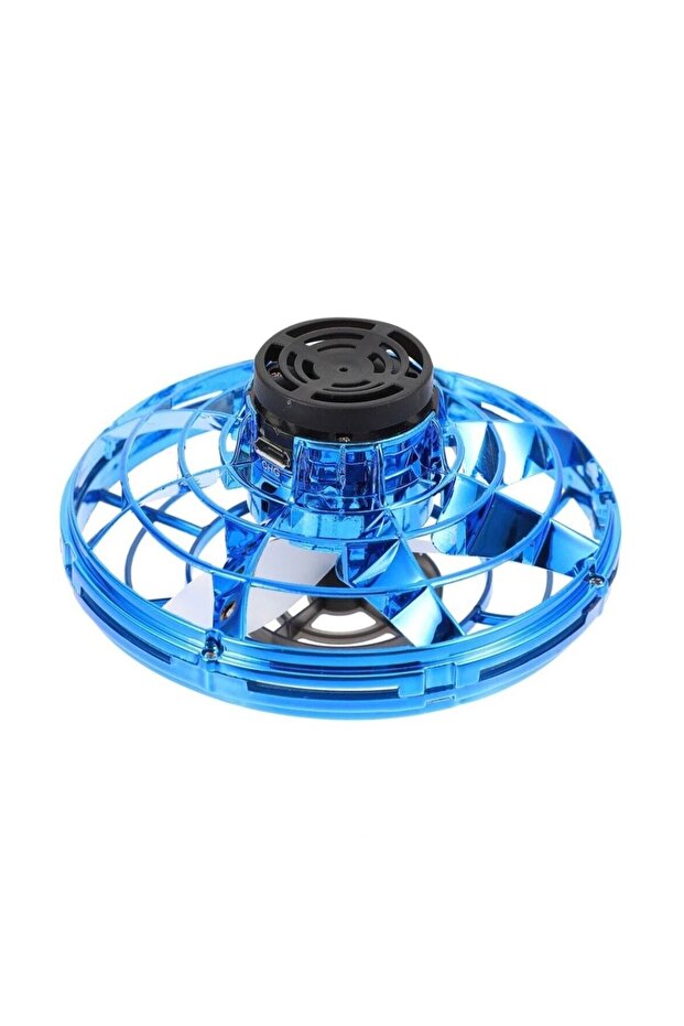 Mi7a Uçan Ufo Şarjlı Mini 360° Flyıng Star Dönen Mini Drone Helikopter ,mavi Bumerang Uçan-ufo