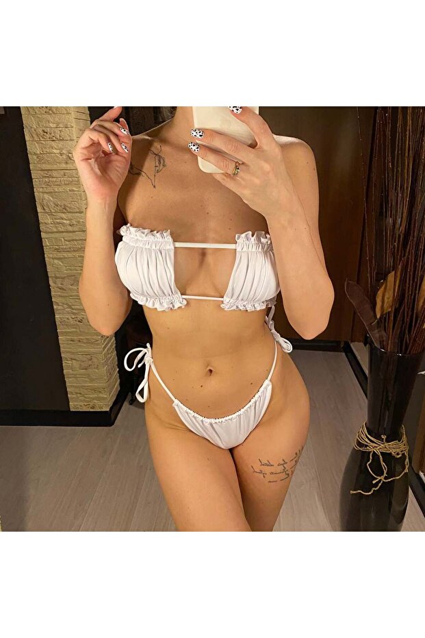 طقم بيكيني برباط من جونيسا - 1