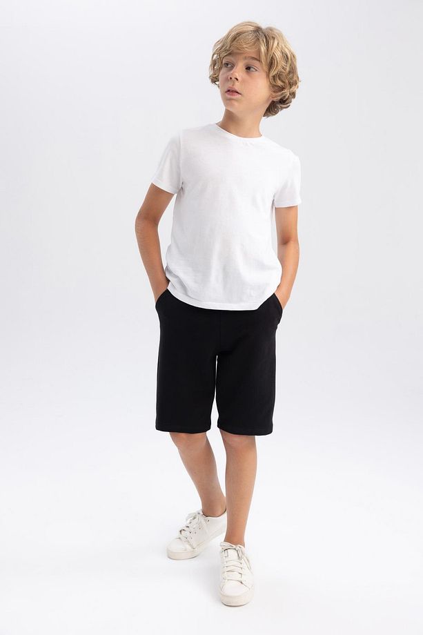 Erkek Çocuk Regular Fit Sweatshirt Kumaşı Şort - 2