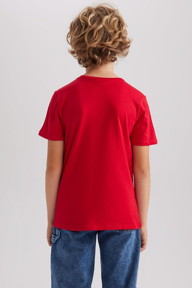 Erkek Çocuk Bisiklet Yaka Basic Düz Kısa Kollu Tişört B0667a8ns - 6