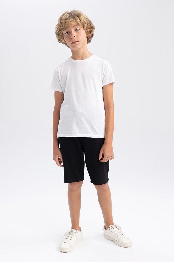Erkek Çocuk Regular Fit Sweatshirt Kumaşı Şort - 3