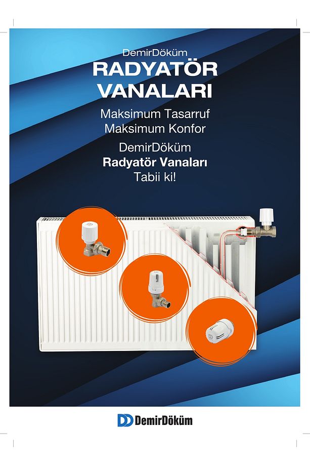 Köşe Pex Termostatik Radyatör Vanası DD-TP1 - 2
