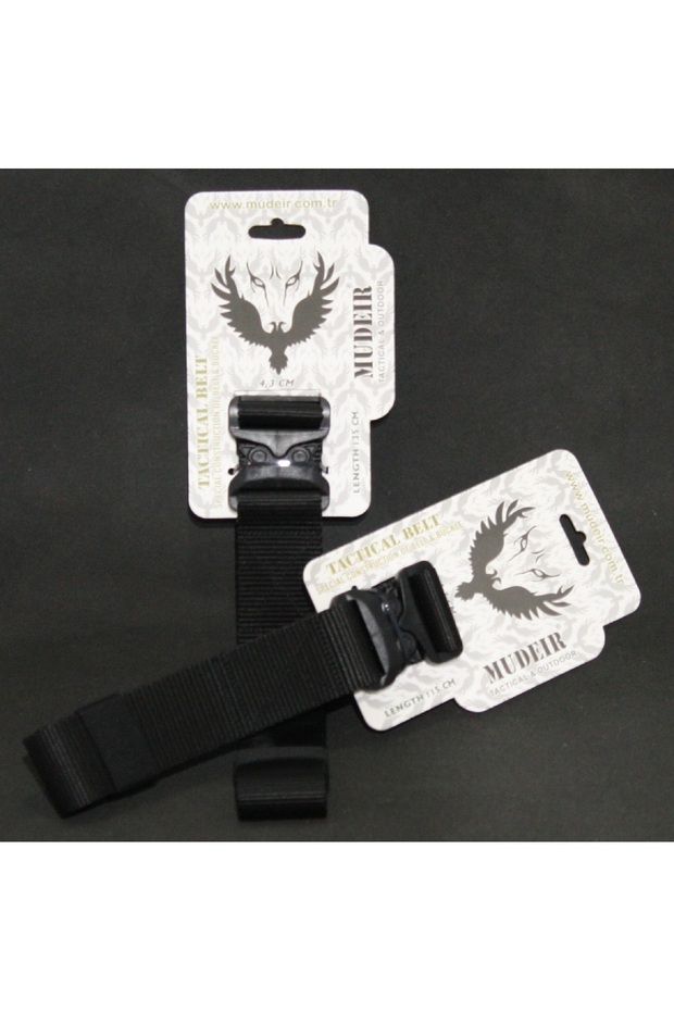 Tactical&Outdoor Bumin Tactical Belt Black (Black Belt) Cobra Buckle (Buckle)