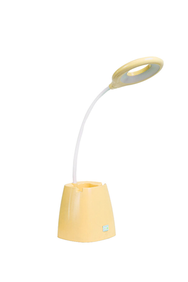 Ders Çalışma Okuma Led Masa Gece Lambası Sarı Rengi Desk Lamp - 1