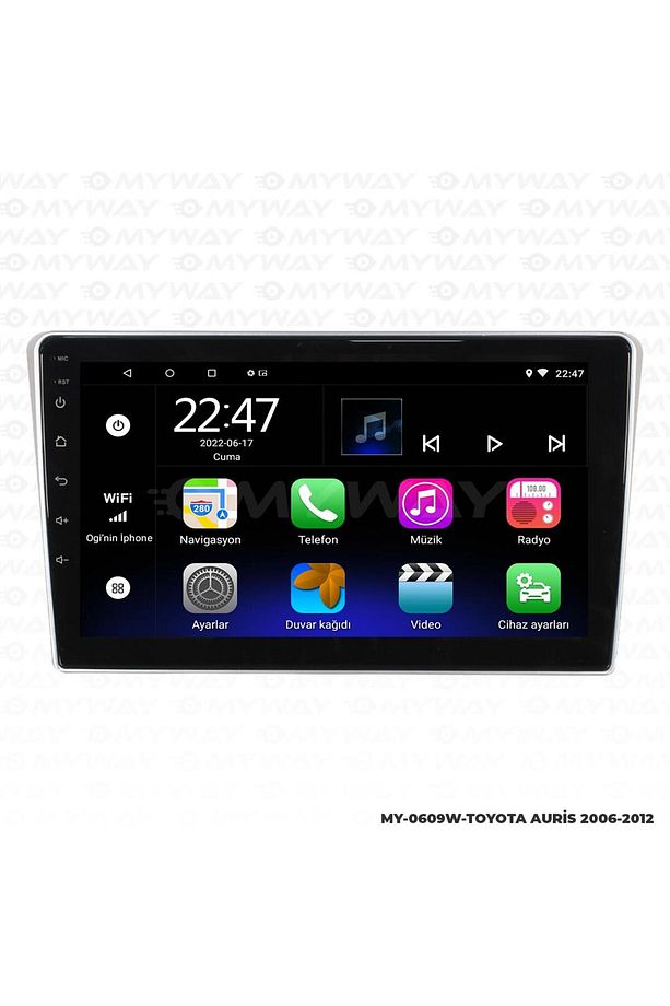 TOYOTA AURİS ANDROİD 12 MULTİMEDYA CARPLAY 2GB RAM+32GB HDD NAVİGASYON EKRAN - 3