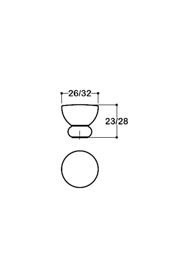 TEK DELİKLİ KULP 26 MM - ANTİK RENK - SSY1958 0026 ABM - 2