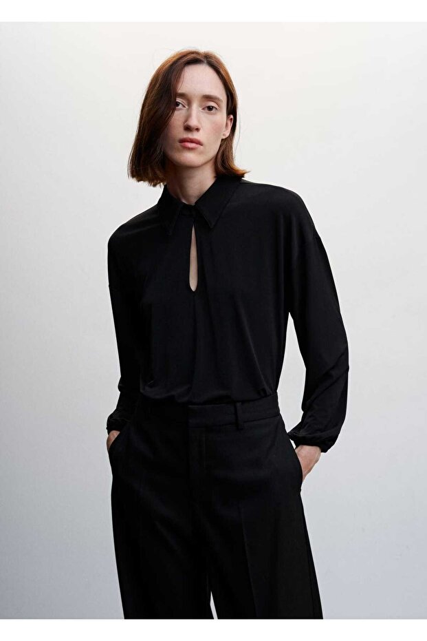 Yırtmaçlı Gömlek - 1