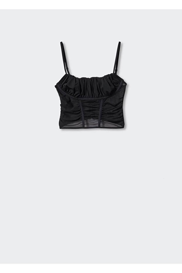 Yarı Transparan Korse Bluz - 3