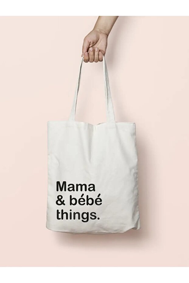 MAMA & BABY THİNGS GIFT CLOTH BAG FOR MOTHER