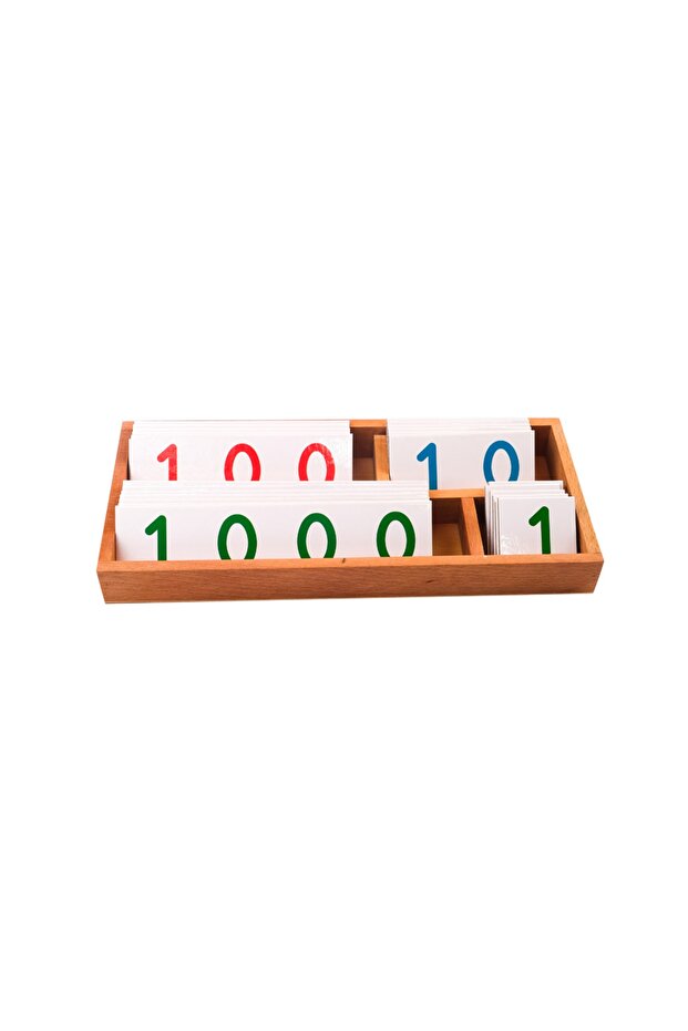 Montessori Number Cards from 1 to 9000 (Matbu Form)