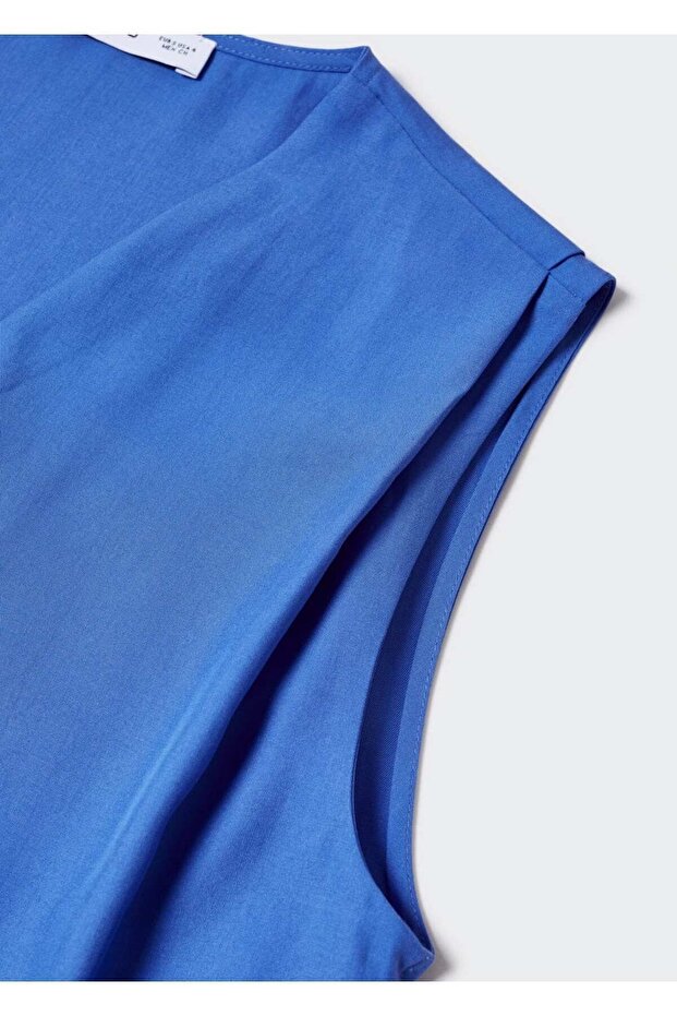 Lyocell Kruvaze Bluz - 5