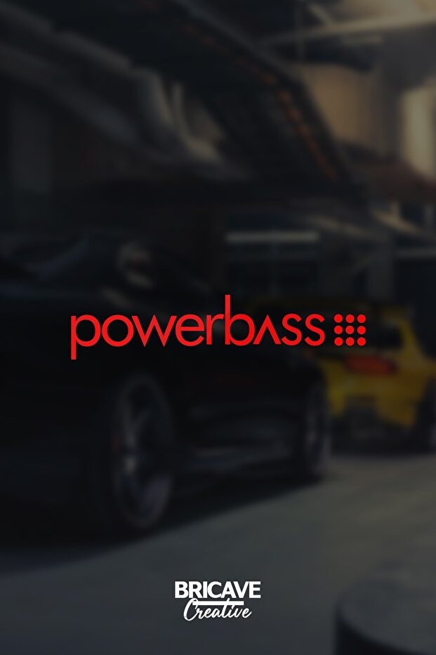 ملصق ملصق على الزجاج الأمامي للسيارة والدراجة النارية Powerbass JDM مقاس 28 × 7 سم