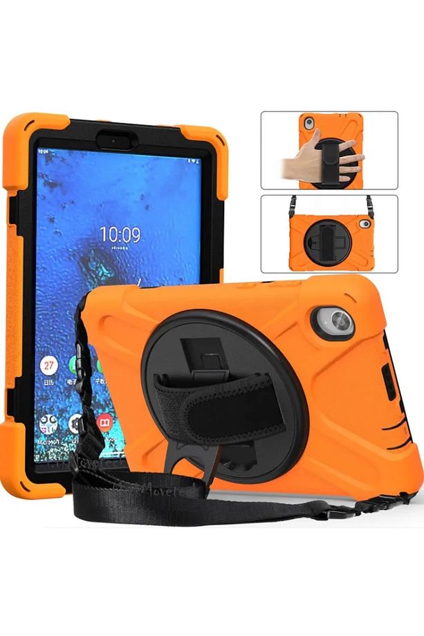 İpad Air 4 ve Air 5 10.9" Kılıf Defender Standlı Yumuşak Renkli Silikon Boyun Askılı Armor 360 Zırh - 1