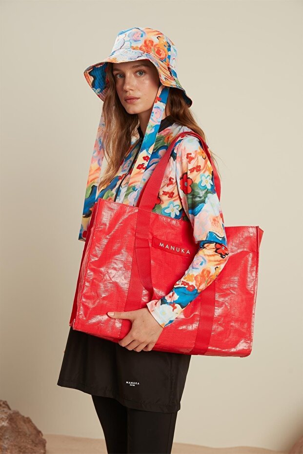 ПЛАЖНА ЧАНТА ЧЕРВЕНА - 2