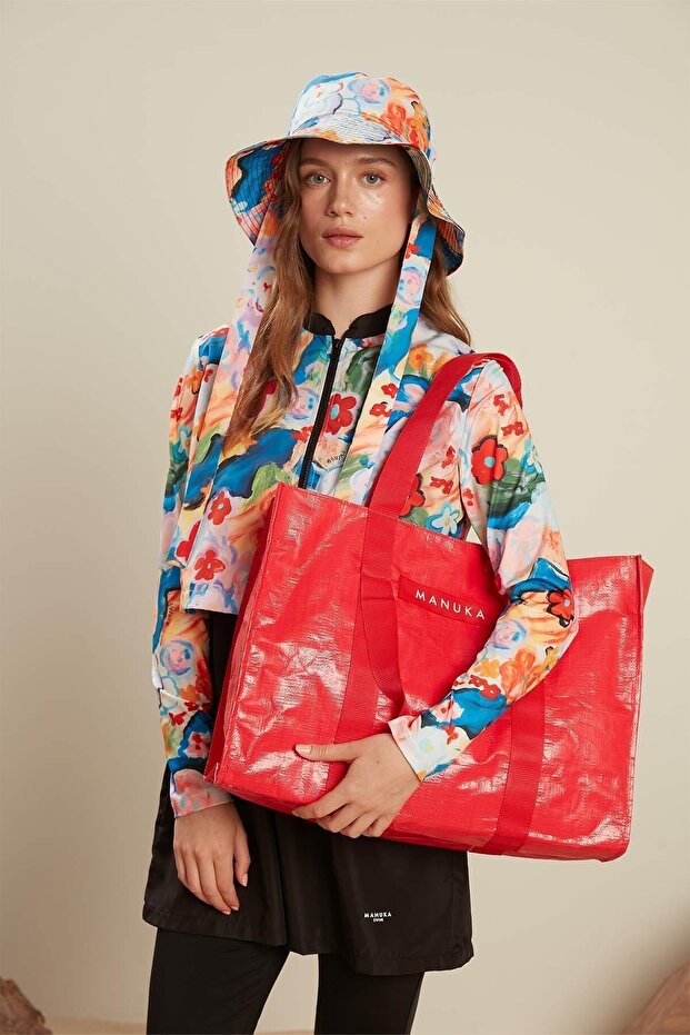 ПЛАЖНА ЧАНТА ЧЕРВЕНА - 3