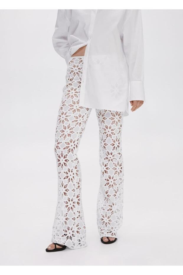 Kroşe palazzo pantolon - 1