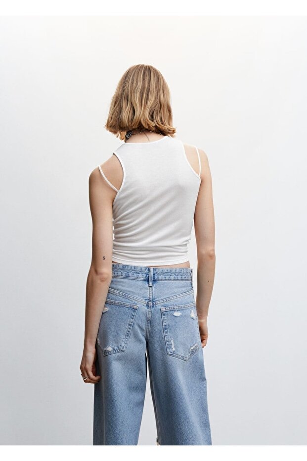 Çift Askılı Liyosel Bluz - 4