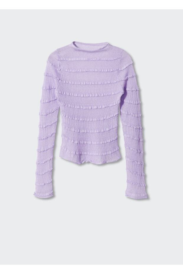 Pullover mit geraffter Struktur - 3