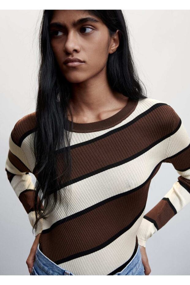 Çizgili Rib Kazak - 7