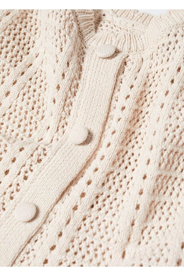 Düğmeli triko elbise - 7