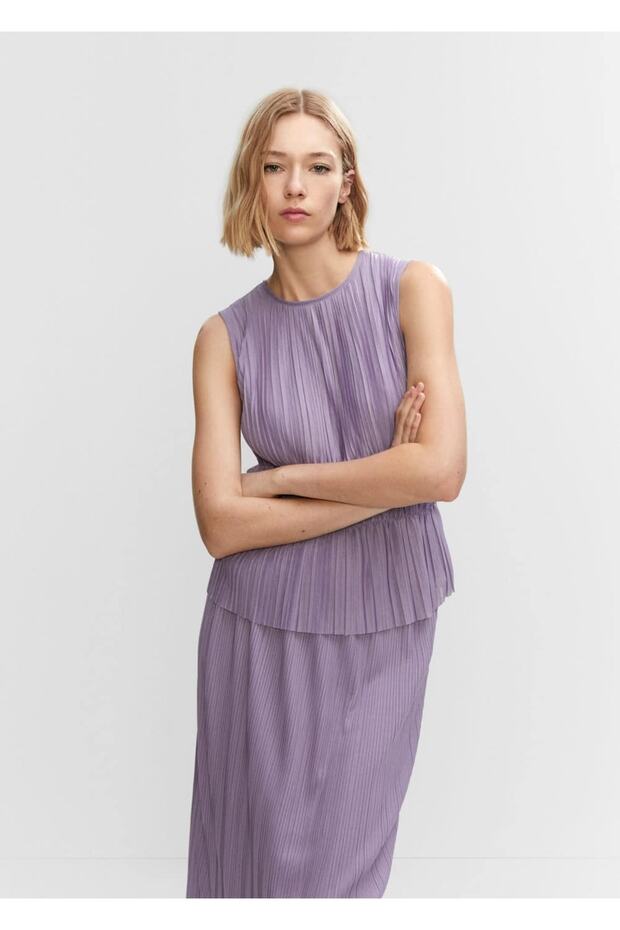 Kolsuz Pilili Bluz - 1