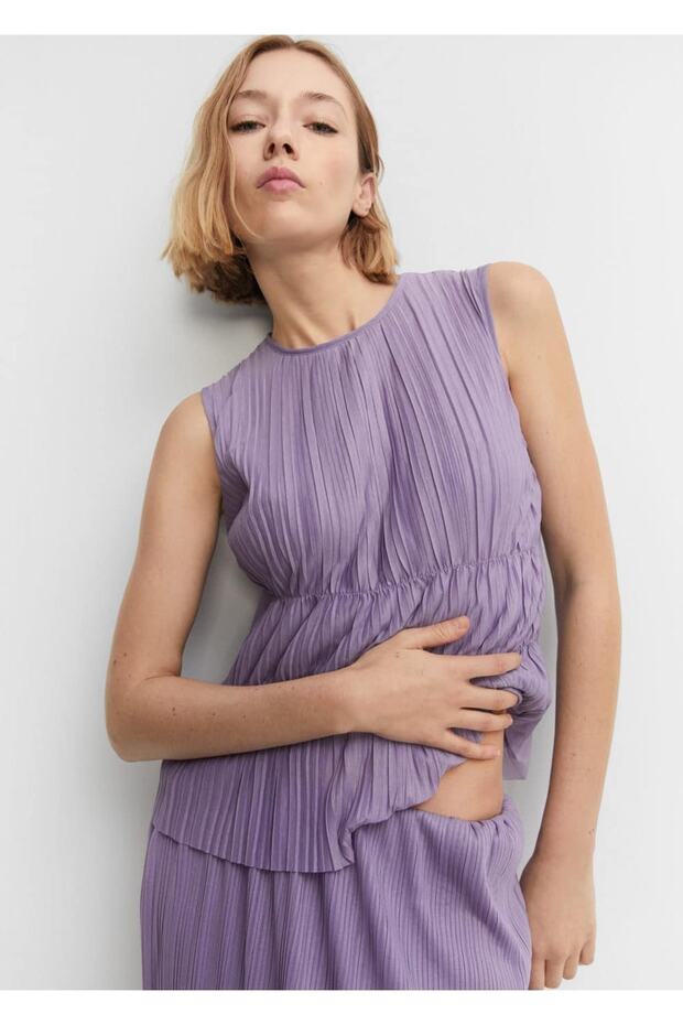 Kolsuz Pilili Bluz - 7