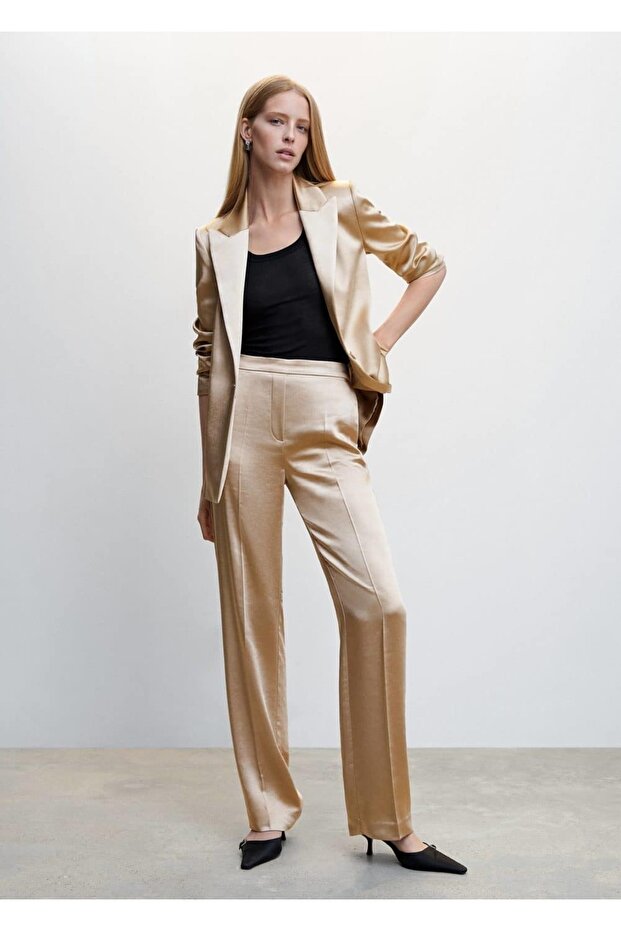 Satin-Hose – elastische Taille - 2