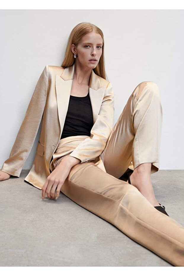 Satin-Hose – elastische Taille - 8