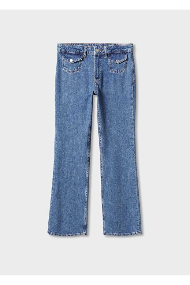 Ispanyol Paça Cepli Jean Pantolon - 3