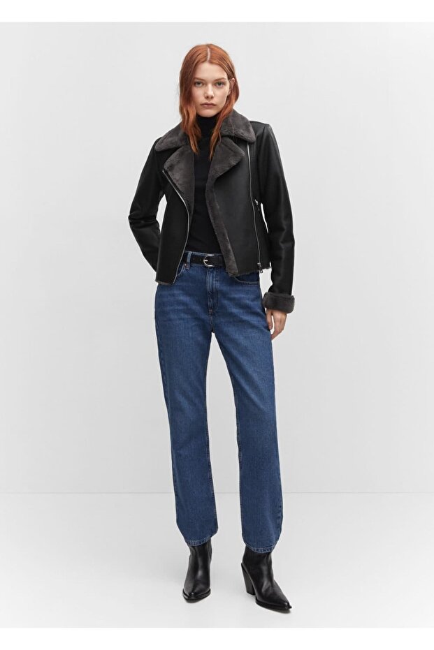 Suni kürk astarlı ceket - 2