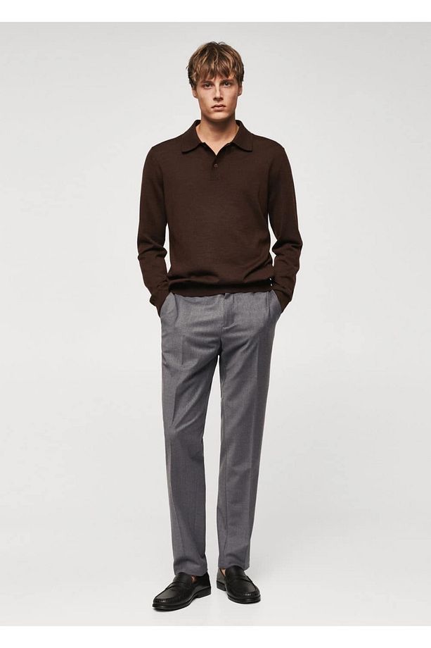 Slim Fit Yün Pantolon - 2
