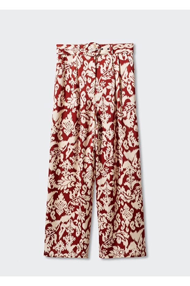 Patterned Palazzo Trousers - 3