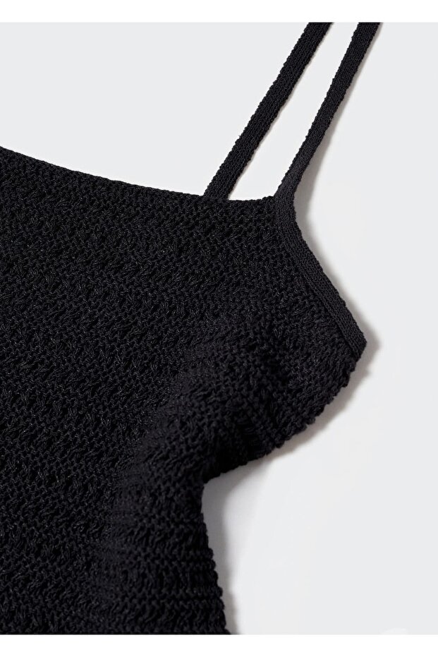 Triko Cropped Bluz - 5