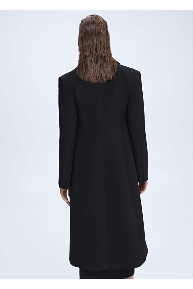 Klapalı Kalıplı Palto - 4