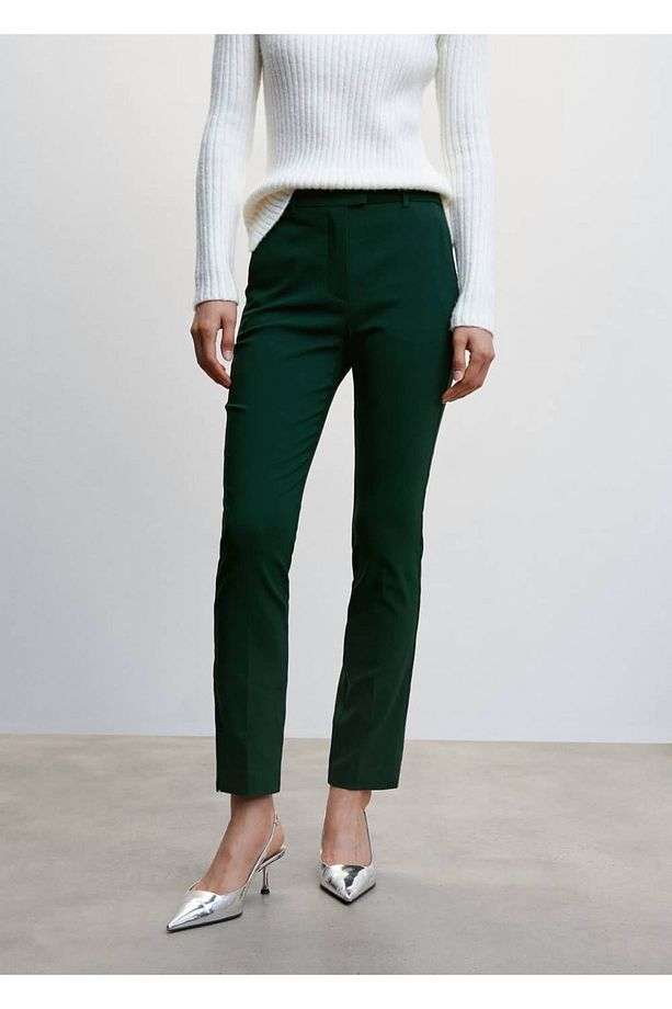 Cropped Skinny Pantolon - 1