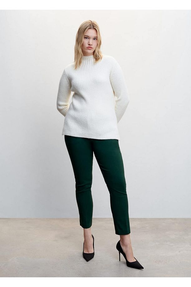 Cropped Skinny Pantolon - 7