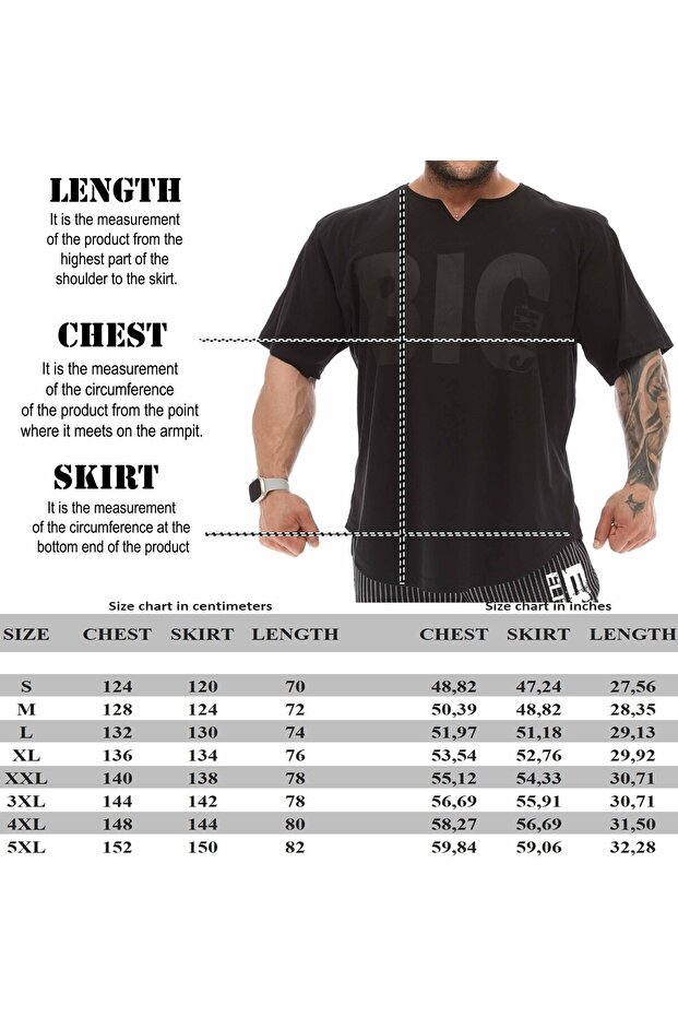 Oversize Rag Top Antrenman Tişörtü Big Sam 3341 - 7