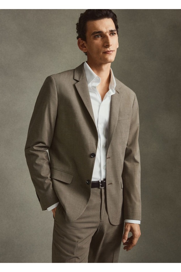 Süper Dar Kesimli Blazer Ceket - 16