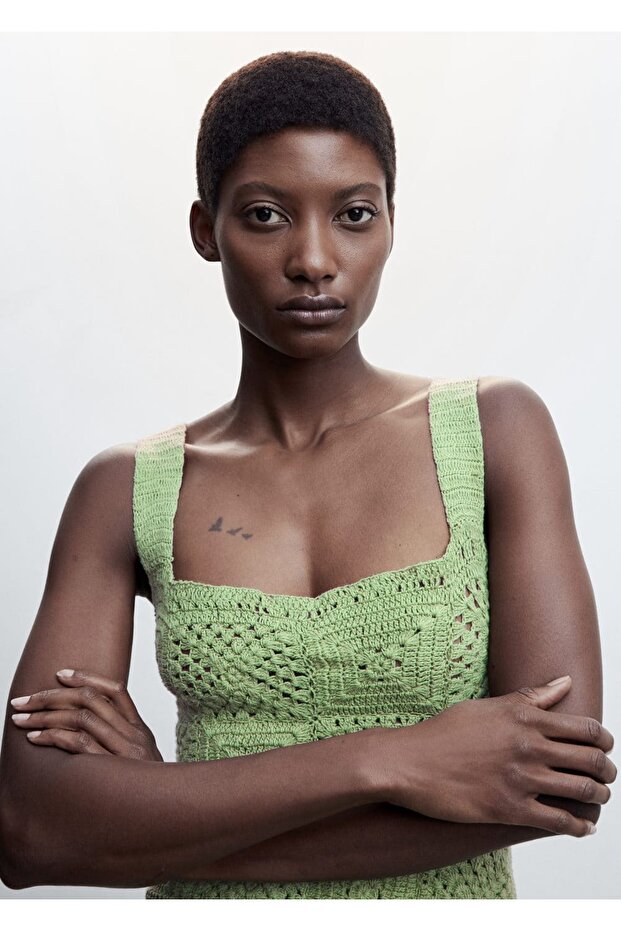 Kroşe Pamuklu Elbise - 15